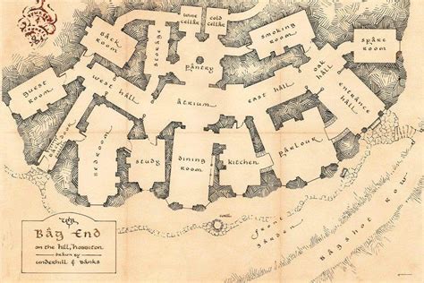 layout of bilbo baggins house.